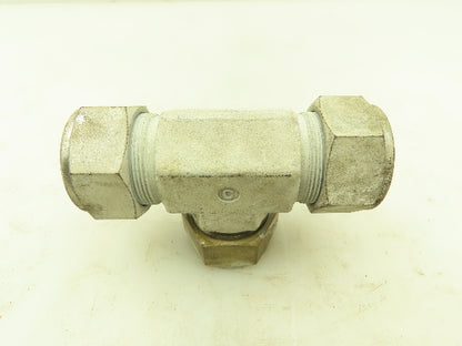 Swagelok S-1610-3 Union Tee Steel Compression Fitting 1" Tube  LOT OF 4