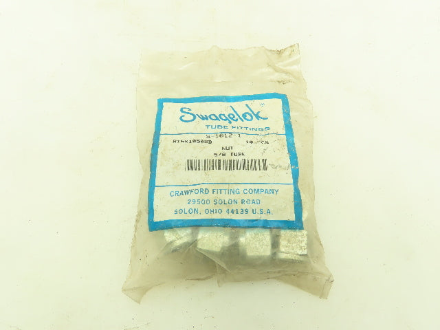 Swagelok S-1012-1 Tube Fitting Compression Nut 5/8" Tube  LOT OF 20