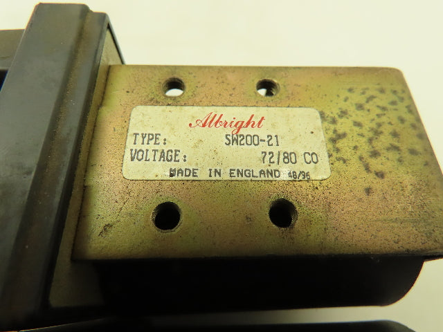 Albright SW200-21, SW200-66, 72/80 Volt Reversing Contactor