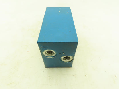 Daman 0895 Aluminum Manifold Sandwich Block SAE-4  LOT OF 2