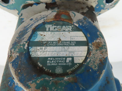 Dodge 7916121 Tigear Speed Reducer Gearbox 25:1 .78HP 70 RPM 56 Frame 1750 Input