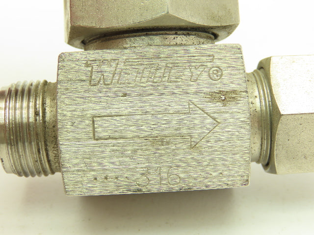 Swagelok SS-6NBS8-G Stainless Severe Service Needle Valve 1/2" Compression Tube