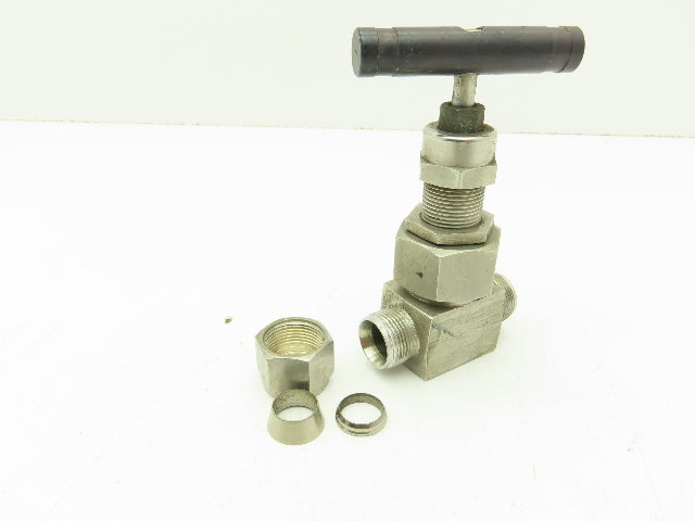 Swagelok SS-6NBS8-G Stainless Severe Service Needle Valve 1/2" Compression Tube