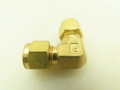 Parker 165C-6 Brass 90° Elbow Compression Tube Fitting 3/8" Union LOT OF 32