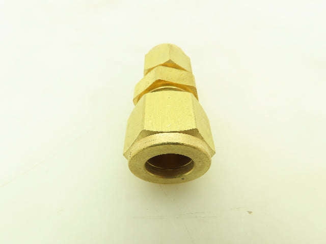 Parker 62C-8-6 Brass Compression Tube Fitting Reducer 1/2" x 3/8" Union  10pcs