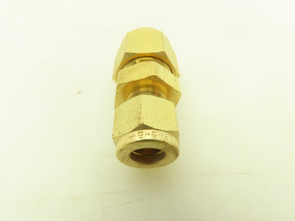 Parker 62C-8-6 Brass Compression Tube Fitting Reducer 1/2" x 3/8" Union  10pcs