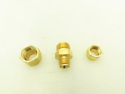 Parker 62C-8-6 Brass Compression Tube Fitting Reducer 1/2" x 3/8" Union  10pcs