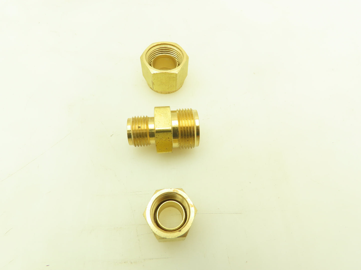 Parker 62C-8-6 Brass Compression Tube Fitting Reducer 1/2" x 3/8" Union  10pcs