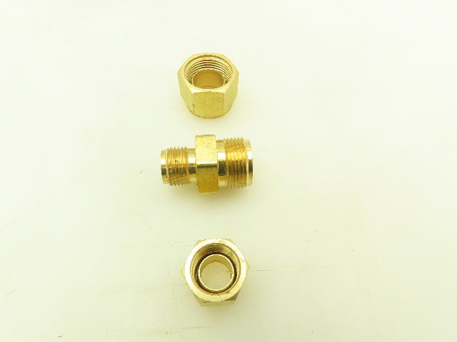 Parker 62C-8-6 Brass Compression Tube Fitting Reducer 1/2" x 3/8" Union  10pcs