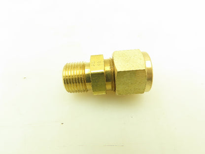 Parker 68C-8-6 Brass Compression Male Connector 1/2" Tube x 3/8" NPT  Lot of 35