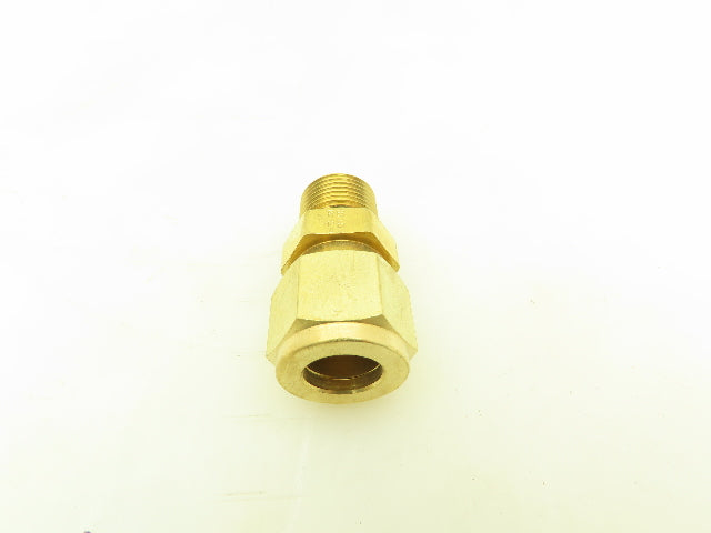 Parker 68C-8-6 Brass Compression Male Connector 1/2" Tube x 3/8" NPT  Lot of 35