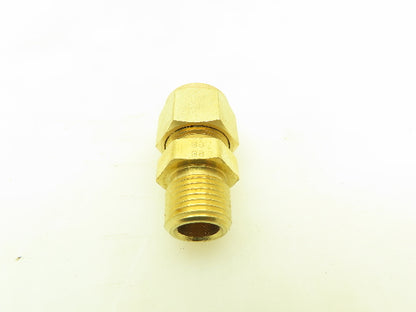 Parker 68C-8-6 Brass Compression Male Connector 1/2" Tube x 3/8" NPT  Lot of 35