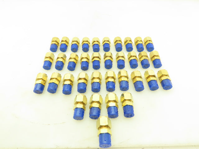 Parker 68C-8-6 Brass Compression Male Connector 1/2" Tube x 3/8" NPT  Lot of 35