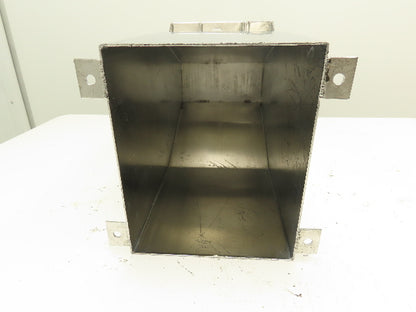 Stainless Gravity Feeder Dry Bulk Material Hopper Bin Manual Dump Chute 8x10x18"