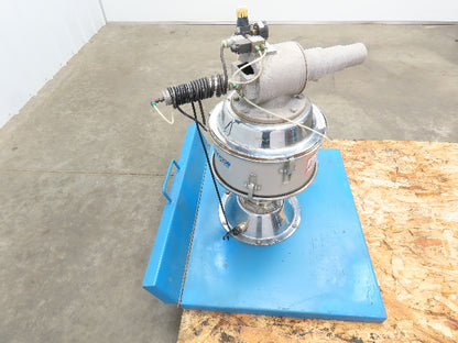 Nucon Systems Pneumatic Stainless Dry Material Receiver Hopper 12"