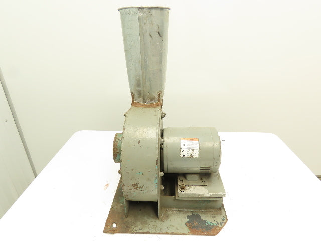 Dayton Electric Blower Fan 1 HP 3450 RPM 1 HP  4" Inlet 6.5" Outlet 10 Impeller