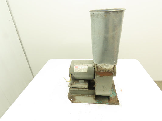 Dayton Electric Blower Fan 1 HP 3450 RPM 1 HP  4" Inlet 6.5" Outlet 10 Impeller