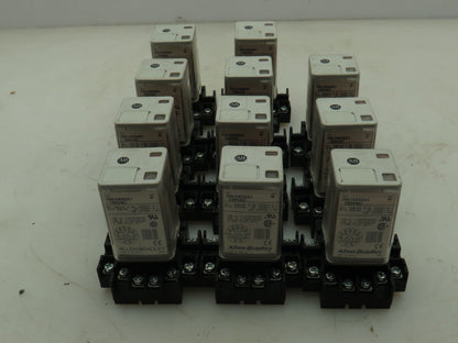 Allen Bradley 700-HA33A1 Series B Relay 10A 120VAC w/ Base  700-HN126  Lot of 11