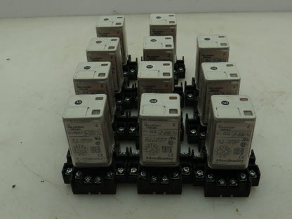 Allen Bradley 700-HA33A1 Series B Relay 10A 120VAC w/ Base  700-HN126  Lot of 11