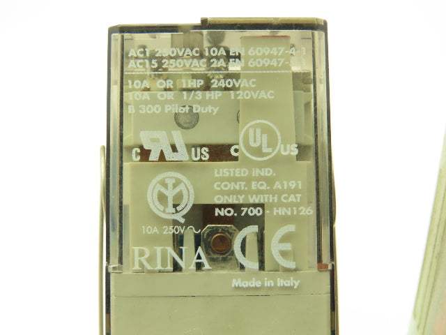 Allen Bradley 700-HA33Z24 Series C/D Relay w/ Base 10A 24VDC  Lot of 15