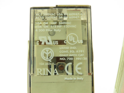 Allen Bradley 700-HA33Z24 Series C/D Relay w/ Base 10A 24VDC  Lot of 15