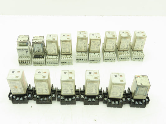 Allen Bradley 700-HA33Z24 Series C/D Relay w/ Base 10A 24VDC  Lot of 15