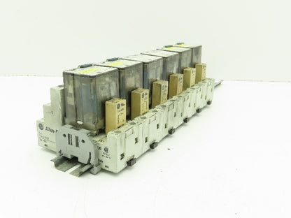 Allen Bradley 700-HB32Z24 Ser E Socket Relay 15A 24VDC w/Base 700-HN153 Lot of 6