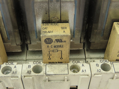 Allen Bradley 700-HB32Z24 Ser E Socket Relay 15A 24VDC w/Base 700-HN153 Lot of 6