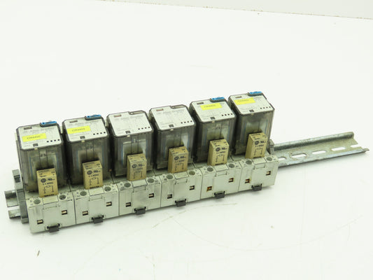 Allen Bradley 700-HB32Z24 Ser E Socket Relay 15A 24VDC w/Base 700-HN153 Lot of 6