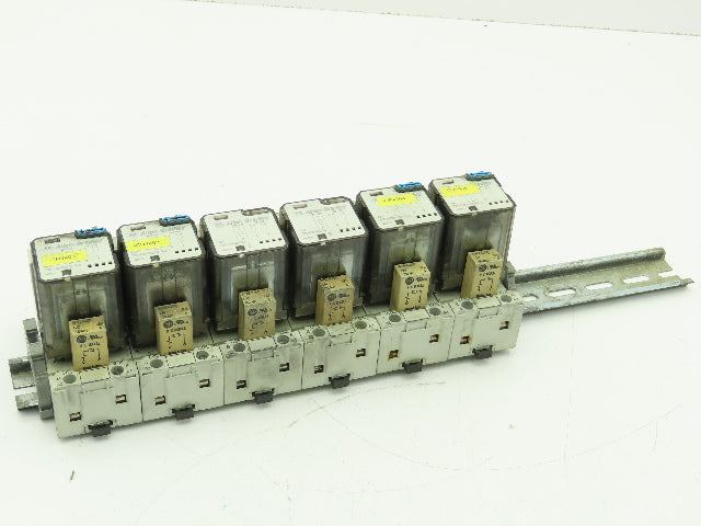 Allen Bradley 700-HB32Z24 Ser E Socket Relay 15A 24VDC w/Base 700-HN153 Lot of 6