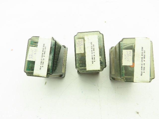 Action Pak 4300-162 Isolating Signal Conditioner Relay DC-In/Out 120VAC Lot of 3