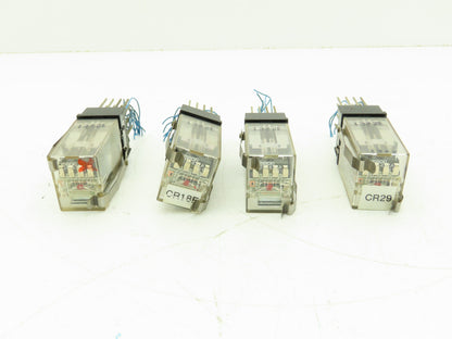 Omron G2A-432A-N1 Socket Relay 14-Pin 24VDC w/ Base PY140N  Lot of 4