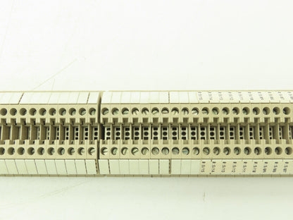 Weidmuller WDU 4  26-10AWG 4mm 32A Terminal Block 160pcs 39" DIN Rail Strip
