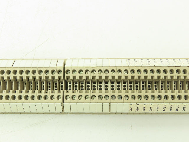 Weidmuller WDU 4  26-10AWG 4mm 32A Terminal Block 160pcs 39" DIN Rail Strip