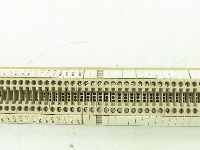 Weidmuller WDU 4  26-10AWG 4mm 32A Terminal Block 160pcs 39" DIN Rail Strip