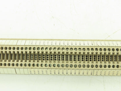 Weidmuller WDU 4  26-10AWG 4mm 32A Terminal Block 160pcs 39" DIN Rail Strip