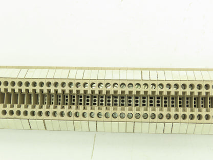 Weidmuller WDU 4  26-10AWG 4mm 32A Terminal Block 160pcs 39" DIN Rail Strip