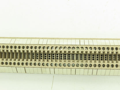 Weidmuller WDU 4  26-10AWG 4mm 32A Terminal Block 160pcs 39" DIN Rail Strip