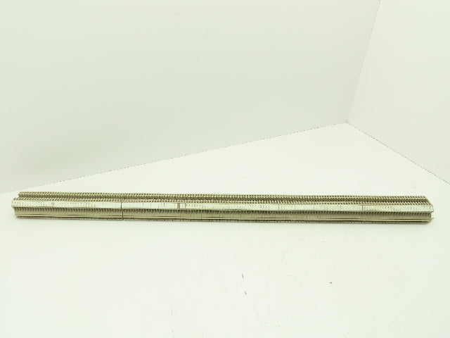 Weidmuller WDU 4  26-10AWG 4mm 32A Terminal Block 160pcs 39" DIN Rail Strip