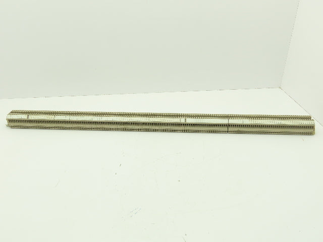 Weidmuller WDU 4  26-10AWG 4mm 32A Terminal Block 160pcs 39" DIN Rail Strip