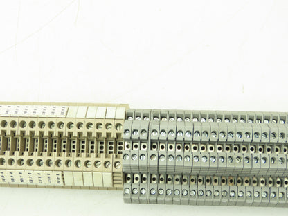 Weidmuller WDU4  26-10AWG 4mm 32A Terminal Blocks (89pcs) 32" DIN Rail