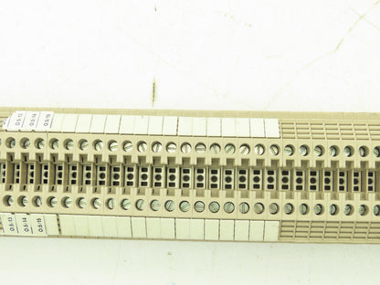 Weidmuller WDU4  26-10AWG 4mm 32A Terminal Blocks (89pcs) 32" DIN Rail