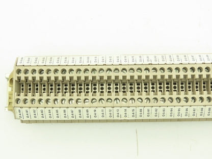 Weidmuller WDU4  26-10AWG 4mm 32A Terminal Blocks (89pcs) 32" DIN Rail