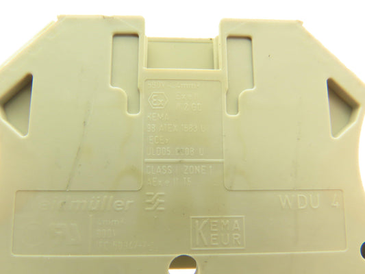 Weidmuller WDU4  26-10AWG 4mm 32A Terminal Blocks (89pcs) 32" DIN Rail