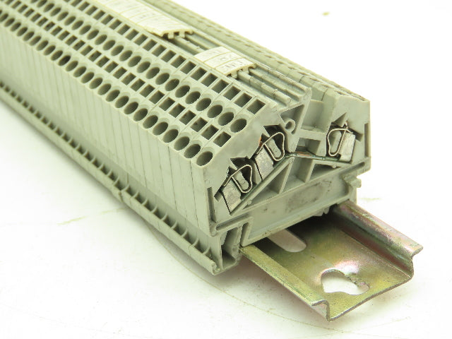 Wago 280-901 Terminal Block 150pcs 31" DIN Rail Strip 28-12AWG 2.5mm 24A 800V