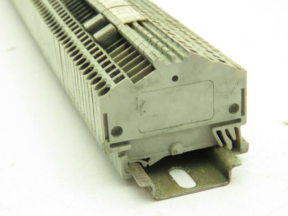 Wago 280-901 Terminal Block 150pcs 31" DIN Rail Strip 28-12AWG 2.5mm 24A 800V