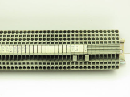 Wago 280-901 Terminal Block 150pcs 31" DIN Rail Strip 28-12AWG 2.5mm 24A 800V