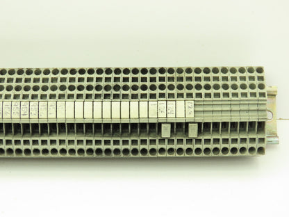 Wago 280-901 Terminal Block 150pcs 31" DIN Rail Strip 28-12AWG 2.5mm 24A 800V