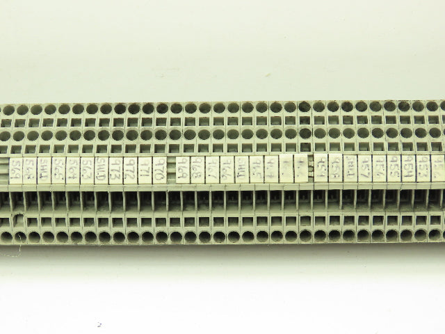 Wago 280-901 Terminal Block 150pcs 31" DIN Rail Strip 28-12AWG 2.5mm 24A 800V