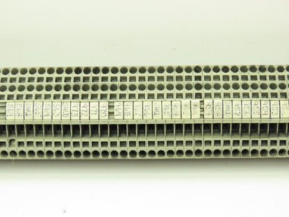 Wago 280-901 Terminal Block 150pcs 31" DIN Rail Strip 28-12AWG 2.5mm 24A 800V